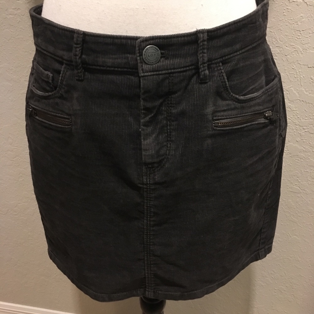 Corduroy skirt grey by loft